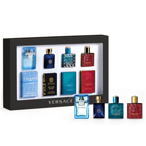 versace mini mens|Versace mini aftershave set.